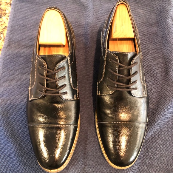 Chaussures De Ville En Cuir Noir Buster Brown - Taille Jeunesse 5.5 - Occasion Pour Garçon